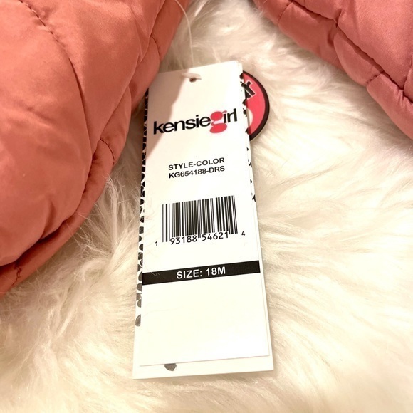 KENZIE | Faux Fur Trim Wave Puffer Jacket Size 18 mo - Picture 6 of 7